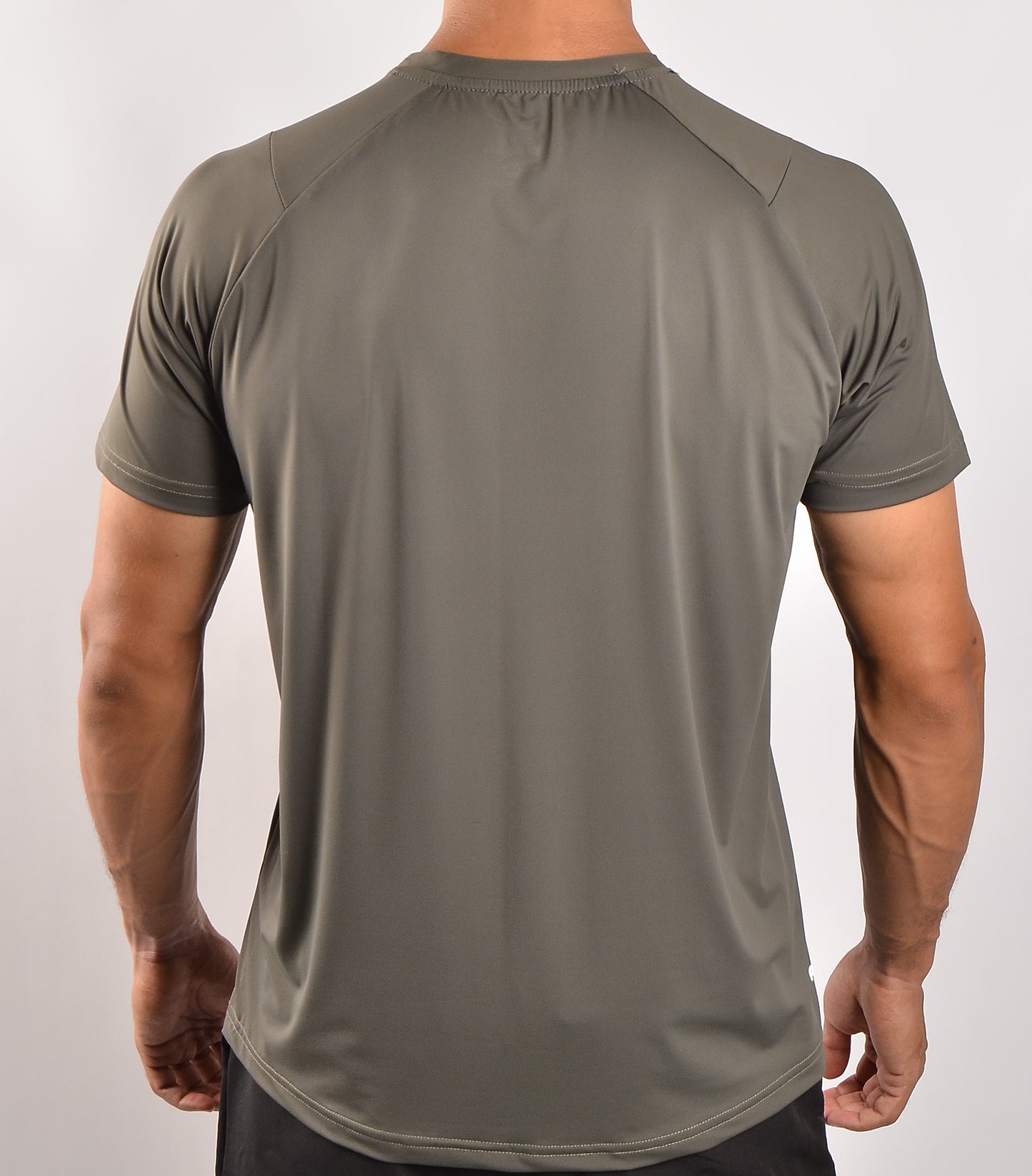 olive green Nailon t-shirt