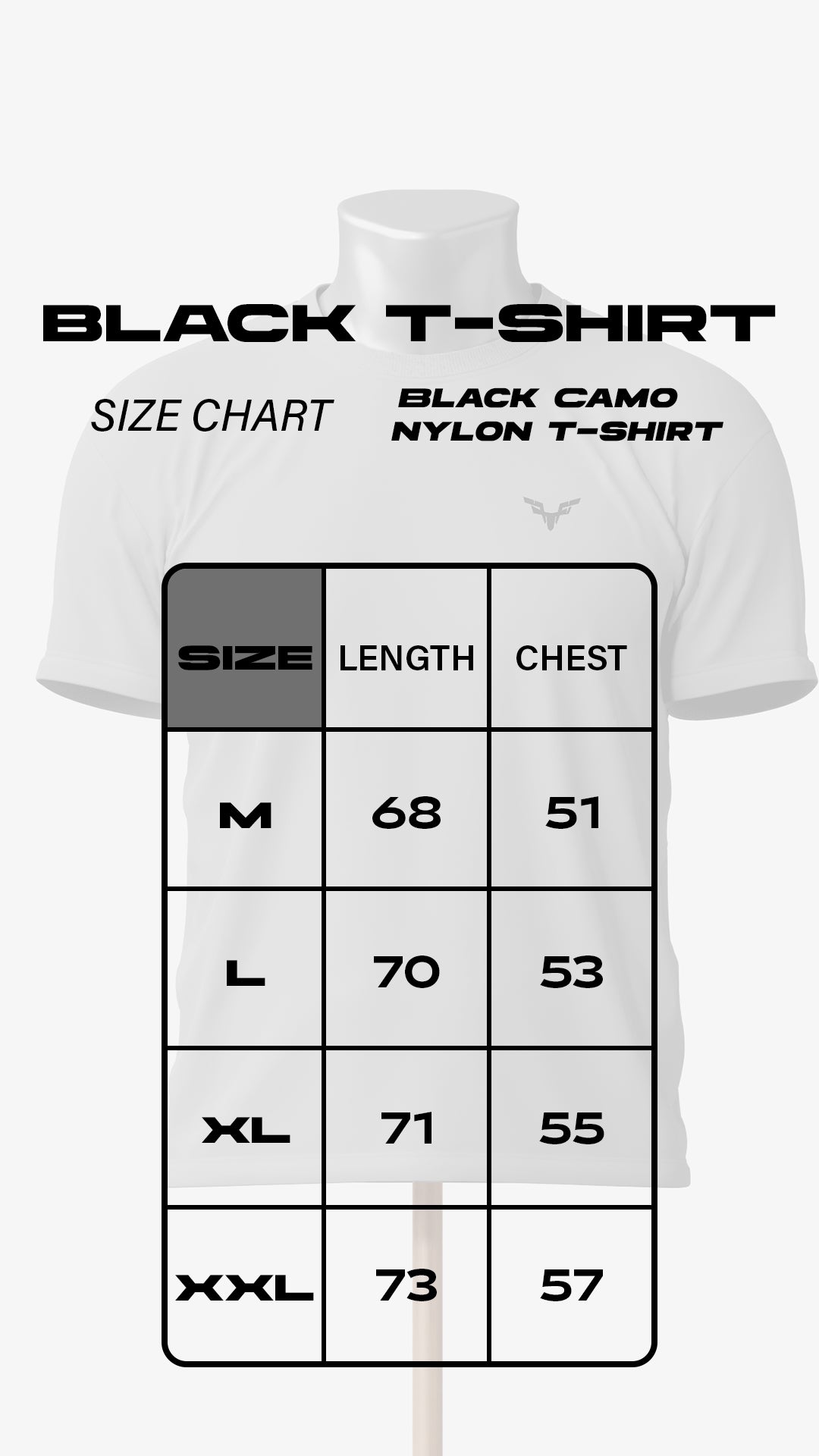 Black Camo nylon t-shirt